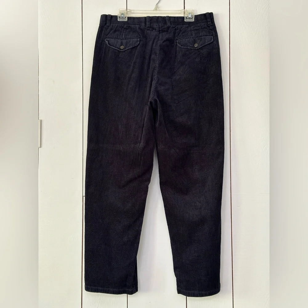VTG Bill Robinson Classic Corduroy Pants 36x31 Pleated Preppy